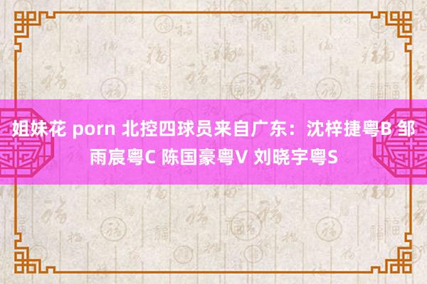 姐妹花 porn 北控四球员来自广东：沈梓捷粤B 邹雨宸粤C 陈国豪粤V 刘晓宇粤S