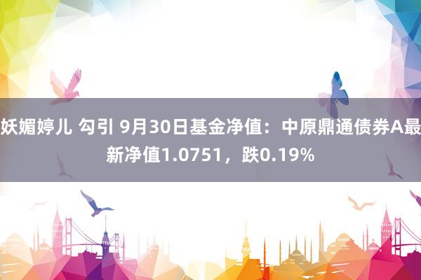 妖媚婷儿 勾引 9月30日基金净值：中原鼎通债券A最新净值1.0751，跌0.19%