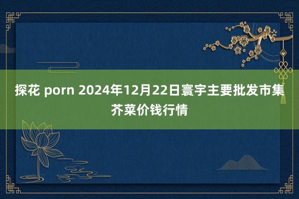 探花 porn 2024年12月22日寰宇主要批发市集芥菜价钱行情