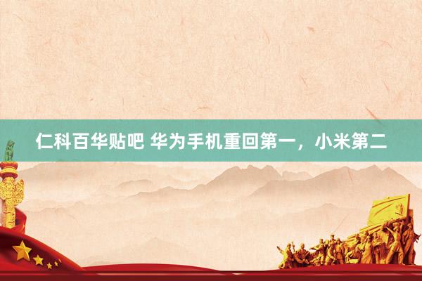 仁科百华贴吧 华为手机重回第一，小米第二