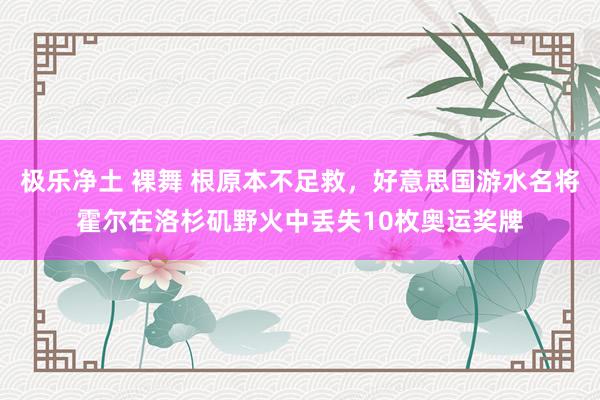 极乐净土 裸舞 根原本不足救，好意思国游水名将霍尔在洛杉矶野火中丢失10枚奥运奖牌