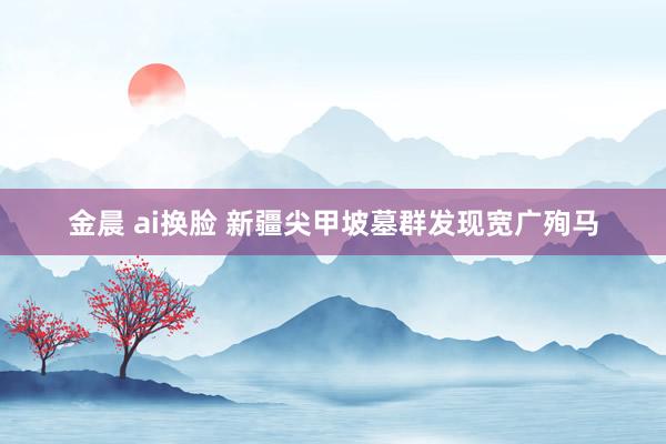 金晨 ai换脸 新疆尖甲坡墓群发现宽广殉马
