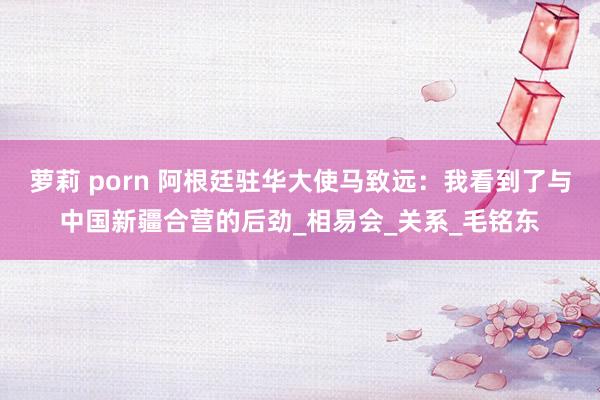 萝莉 porn 阿根廷驻华大使马致远：我看到了与中国新疆合营的后劲_相易会_关系_毛铭东